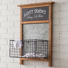 Carregar imagem no visualizador da galeria, Farmhouse Lost Socks Storage Wall Basket
