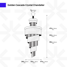 Load image into Gallery viewer, Luxurious Crystal Chandelier