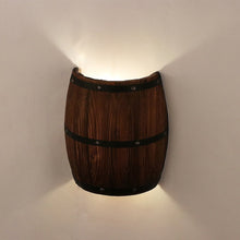 Load image into Gallery viewer, American vintage country wine barrel wall lamps for restaurant, kitchen aisle, bar