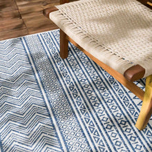 Load image into Gallery viewer, Madras Light Blue Green All Over Performance Area Rug