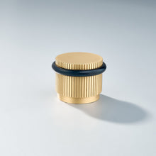 Load image into Gallery viewer, Bastion - Linear Knurled Solid Brass Door Stops