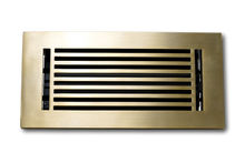 Cargar imagen en el visor de la galería, Cast Aluminum Linear Bar Vent Covers - Satin Brass