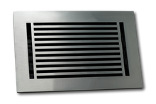 Carregar imagem no visualizador da galeria, Cast Aluminum Linear Bar Vent Covers - Satin Nickel