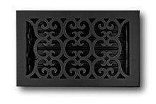 Cargar imagen en el visor de la galería, Cast Iron Heirloom Vent Covers - Black