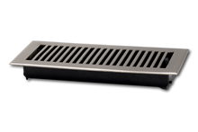 Cargar imagen en el visor de la galería, Cast Brass Contemporary Vent Covers - Brushed Nickel