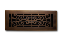 Cargar imagen en el visor de la galería, Cast Brass Baroque Vent Covers - Oil Rubbed Bronze