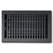 Cargar imagen en el visor de la galería, Cast Aluminum Contemporary Vent Covers - Black
