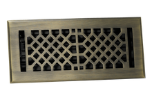 Cargar imagen en el visor de la galería, Cast Brass Vintage Industrial Vent Cover - Antique Brass