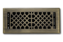 Cargar imagen en el visor de la galería, Cast Brass Vintage Industrial Vent Cover - Antique Brass