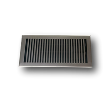 Cargar imagen en el visor de la galería, Cast Brass Contemporary Vent Covers - Brushed Nickel