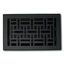 Cargar imagen en el visor de la galería, Cast Aluminum Arts & Crafts Vent Cover - Black