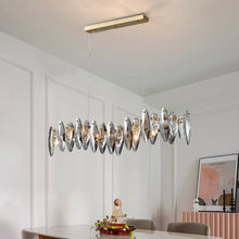 Carregar imagem no visualizador da galeria, Aarschot | Wave Design Chrome Crystal Chandelier for Kitchen