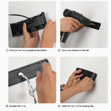 Carregar imagem no visualizador da galeria, Albiolo | Black Waterproof Outdoor Aluminum LED Wall Lamp