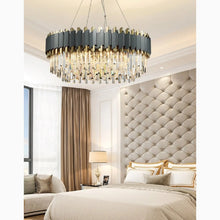 Carregar imagem no visualizador da galeria, Alfianello | Creative Drum Crystal Hanging Lighting For Living Room