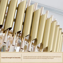 Load image into Gallery viewer, Art Deco | Black and Gold Crystal Chandelier for Hall and Staircase