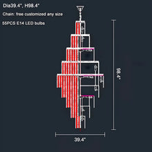 Carregar imagem no visualizador da galeria, Capri | Large Crystal Chandelier for Living Room