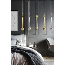 Cargar imagen en el visor de la galería, Castagniers | Staircase Gold Crystal Chandelier