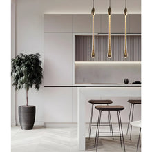 Cargar imagen en el visor de la galería, Castagniers | Staircase Gold Crystal Chandelier