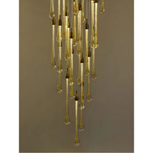 Cargar imagen en el visor de la galería, Castagniers | Staircase Gold Crystal Chandelier