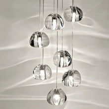 Cargar imagen en el visor de la galería, Cernobbio | Staircase Hanging Crystal Lamp