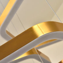 Cargar imagen en el visor de la galería, Chatelet | Hexagon Gold Chandelier for Living room