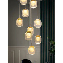 Carregar imagem no visualizador da galeria, Vernazza | Creative Staircase Crystal Chandelier