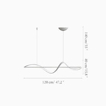 Cargar imagen en el visor de la galería, Carros | Minimalistic Wave Design Chandelier for Dining Room