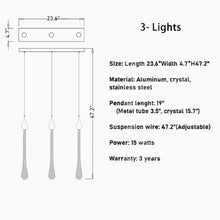 Cargar imagen en el visor de la galería, Castagniers | Staircase Gold Crystal Chandelier