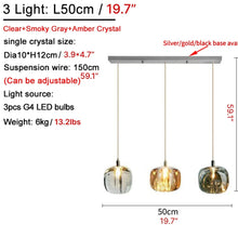 Carregar imagem no visualizador da galeria, Grasse | Modern Led Crystal Hanging Light Fixtures