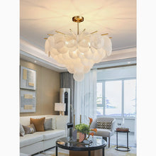 Carregar imagem no visualizador da galeria, Peone | Round Obscure Glass Ceiling Chandelier