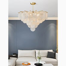 Carregar imagem no visualizador da galeria, Peone | Round Obscure Glass Ceiling Chandelier