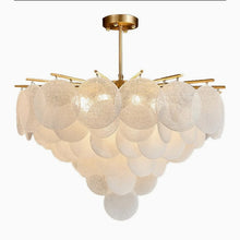 Carregar imagem no visualizador da galeria, Peone | Round Obscure Glass Ceiling Chandelier