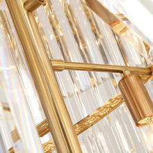 Load image into Gallery viewer, Crystal Cascade Chandelier 39.4" for Staircase, Hall, Living Room, Stairwell