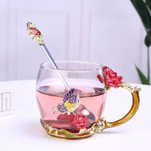 Carregar imagem no visualizador da galeria, Enchanted Blossom Glass Cup
