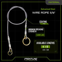 Cargar imagen en el visor de la galería, Frontline MPW Wire Rope Choker Anchor 6'