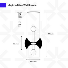 Load image into Gallery viewer, Magic In Milan Sconce