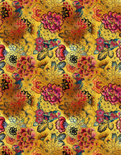 Carregar imagem no visualizador da galeria, Japanese Art Koi Fish Peel and Stick Wallpaper. Gold Flowers Background. Removable Wall Mural #6192