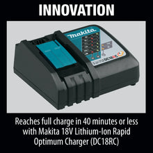 Carregar imagem no visualizador da galeria, Makita BL1840BDC2 18V LXT® Lithium‑Ion Battery and Rapid Optimum Charger Starter Pack (4.0Ah)