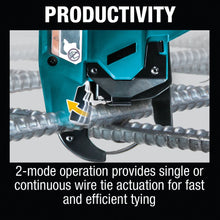 Carregar imagem no visualizador da galeria, Makita XRT01TK 18V LXT® Lithium‑Ion Brushless Cordless Rebar Tying Tool Kit (5.0Ah)