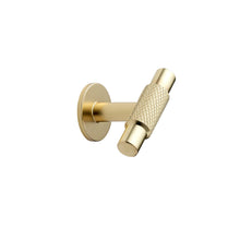 Carregar imagem no visualizador da galeria, Brushed Gold "Manor" Knurled Cabinet Knobs and Drawer Pulls