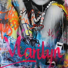Carregar imagem no visualizador da galeria, Marilyn Monroe Wallpaper Mural. Graffiti Art Mural. Colorful Pop Art. #6851