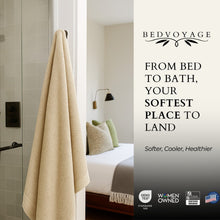 Carregar imagem no visualizador da galeria, Bamboo Cotton Bath Sheet 3 Piece Set - Sand