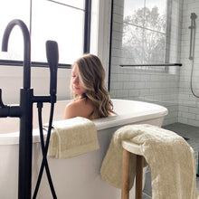 Carregar imagem no visualizador da galeria, Bamboo Cotton Hand Towel 2pc Set – Sand