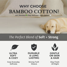 Carregar imagem no visualizador da galeria, Bamboo Cotton Pillowcases - Sand