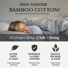 Carregar imagem no visualizador da galeria, Bamboo Cotton Pillowcases - Silver