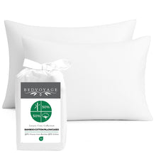 Carregar imagem no visualizador da galeria, Bamboo Cotton Pillowcases - Snow