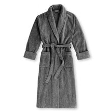 Carregar imagem no visualizador da galeria, Bamboo Cotton Bath Robe - Charcoal