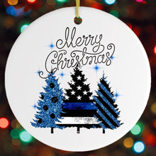 Load image into Gallery viewer, Merry Christmas Police Officer Ornament