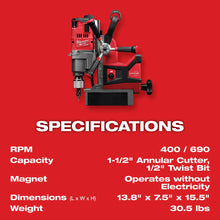 Carregar imagem no visualizador da galeria, Milwaukee 2788-22HD M18 FUEL™ 1-1/2" Lineman Magnetic Drill High Demand™ Kit