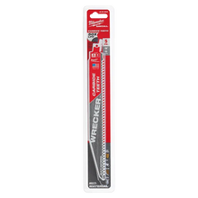 Carregar imagem no visualizador da galeria, Milwaukee 48-00-5542 9" 6 TPI THE WRECKER™ with Carbide Teeth SAWZALL® Blade 5 PK